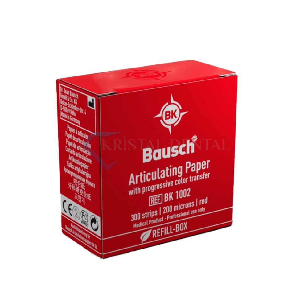 Bausch 200 Mikron Artikülasyon Kağıdı Refill (Kırmızı-Düz Form)