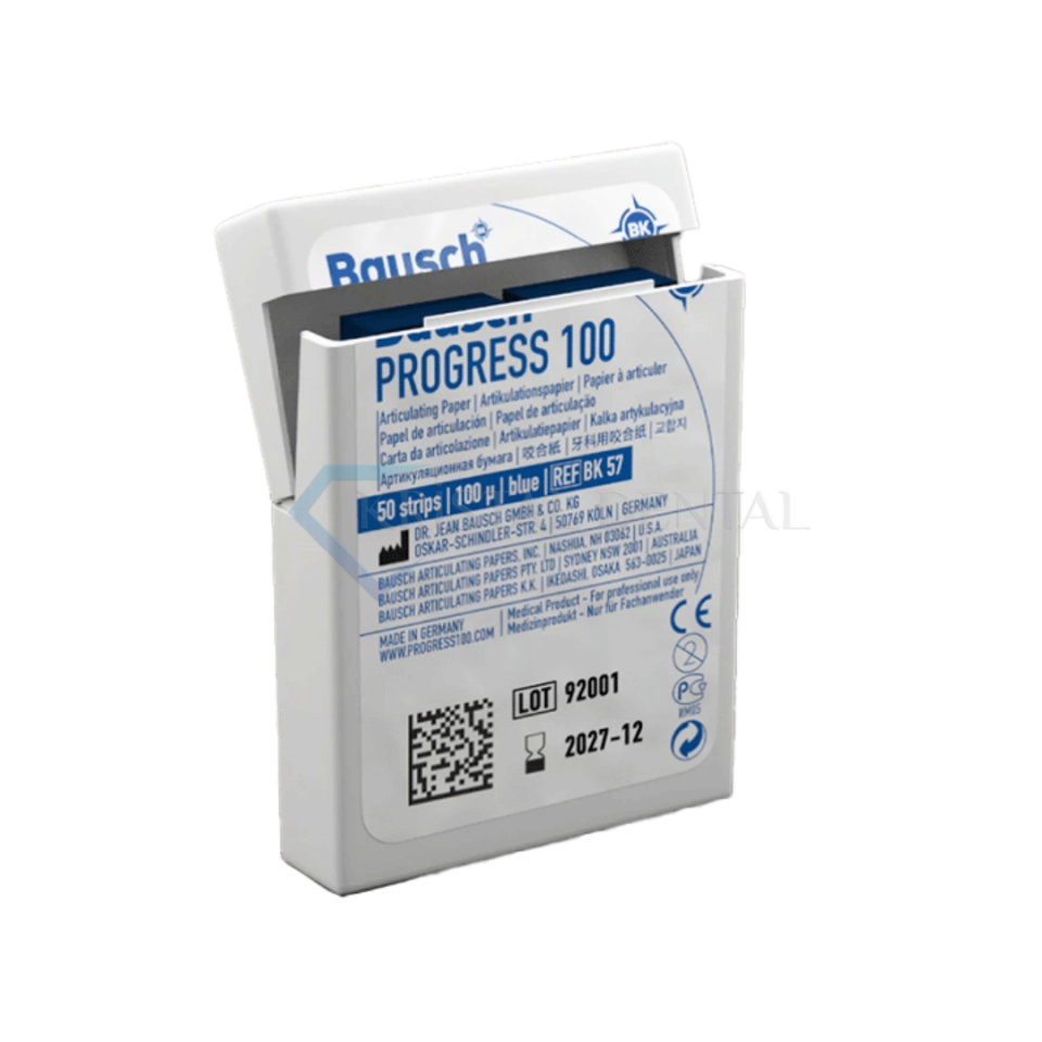 Bausch 100 Mikron Artikülasyon Kağıdı 50'li (Mavi-Düz Form)