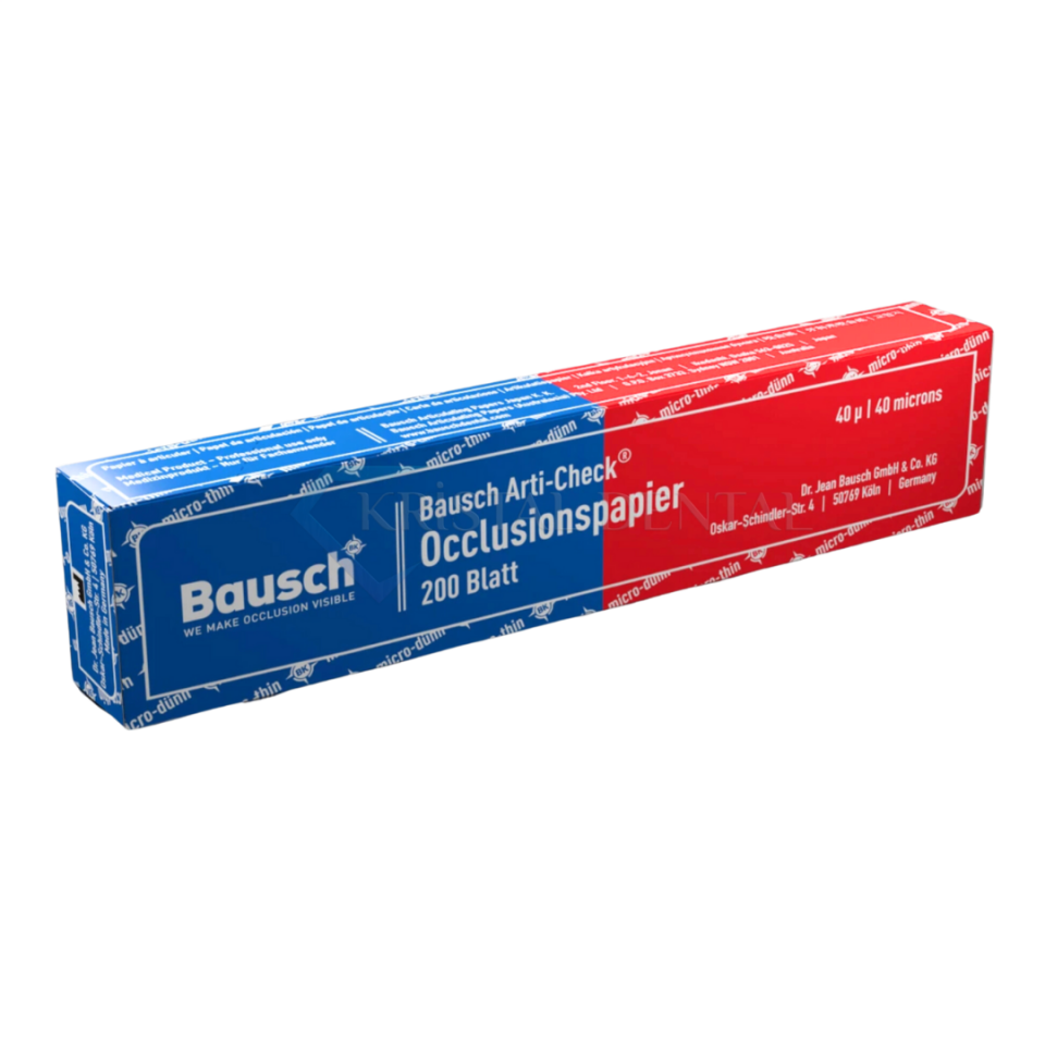 Bausch 40 Mikron Artikülasyon Kağıdı (Mavi/Kırmızı Kitapçık Form)
