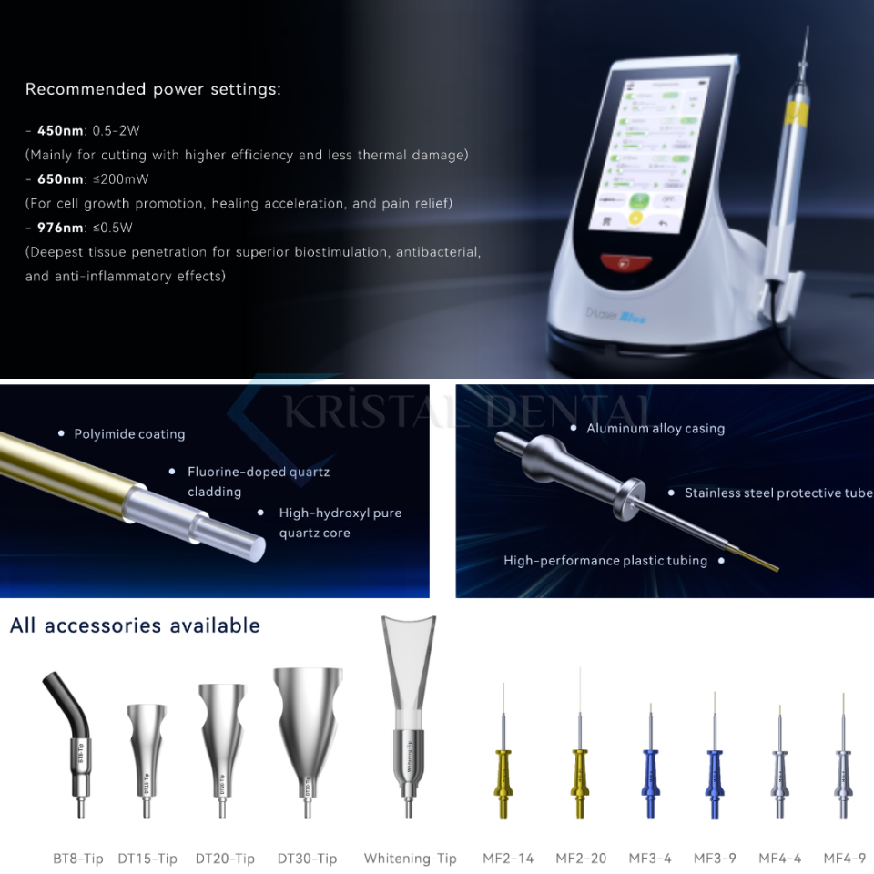 Woodpecker DTE D-Laser Diode Lazer Blue Cihazı