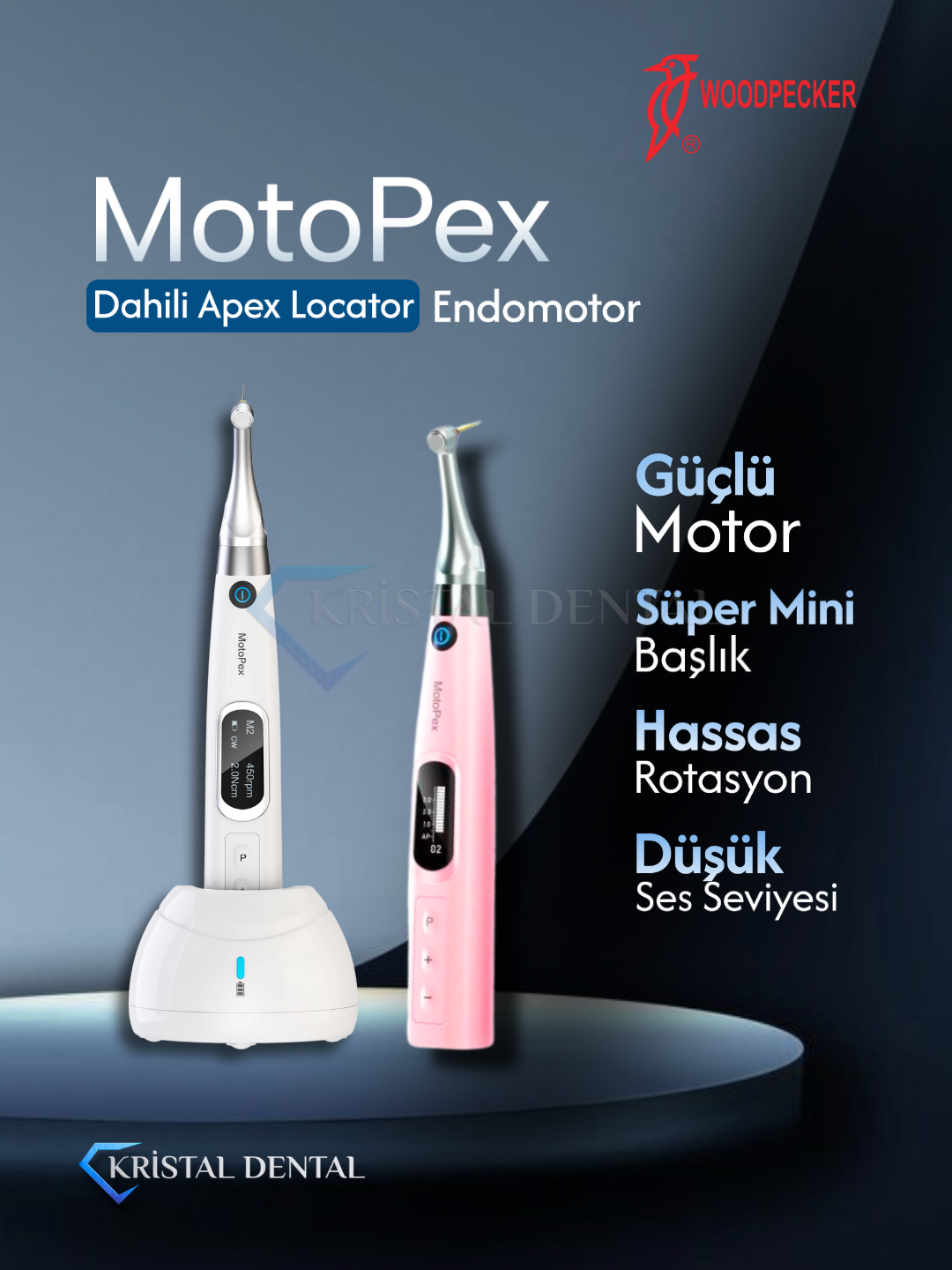 Woodpecker Motopex Endomotor ve Apex Bulucu