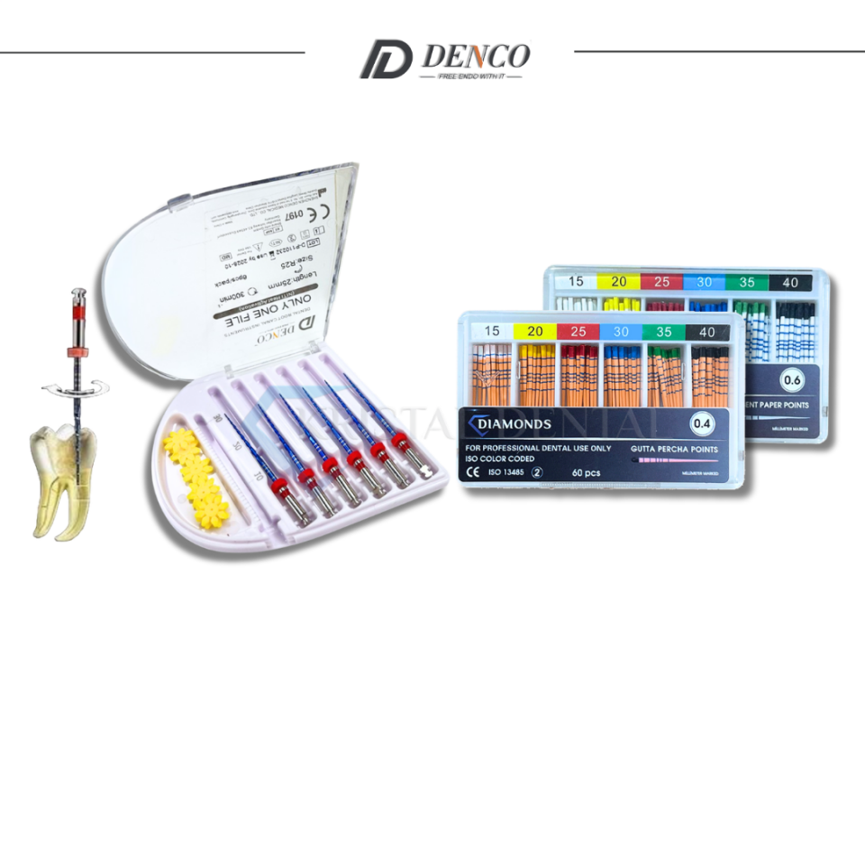 Denco Reciprocal Endomotor Eğesi (R Serisi) (10 Paket Alımlarınızda , 5 Paket Gutta & Paper HEDİYE)