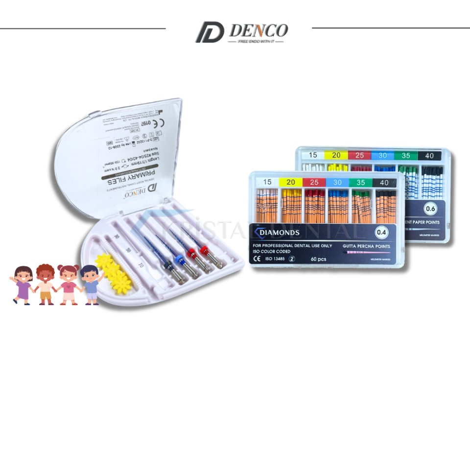 Denco Kids/Primary Endomotor Eğesi (10 Paket Alımlarınızda , 5 Paket Gutta & Paper HEDİYE)