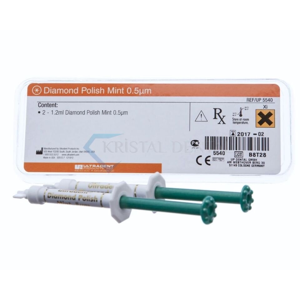 Ultradent Diamond Polish Mint Elmas Polisaj Patı Refill 2pk 0.5 Mikron
