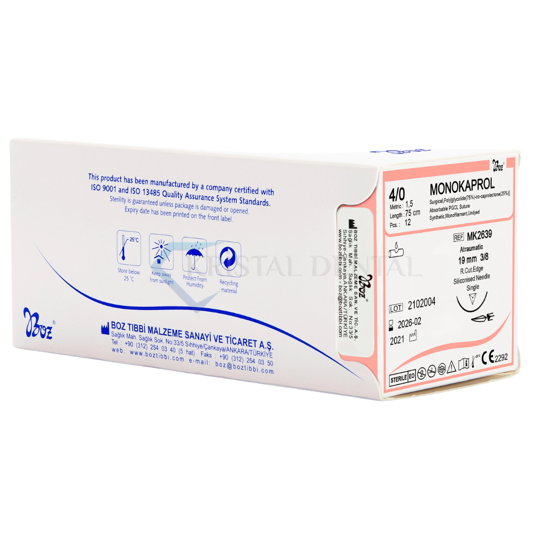 Boz Monokaprol Emilebilir Sütur