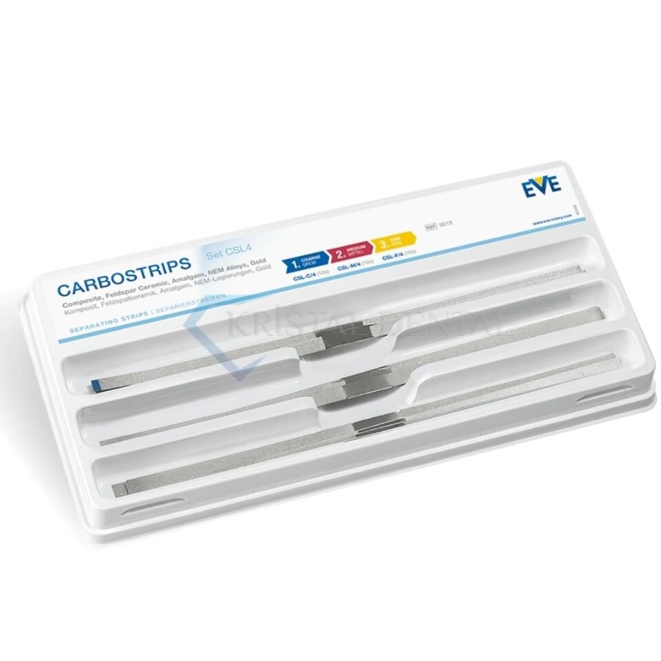 Eve Carbostrips Set CSL4 - Metal Arayüz Zımparası Diamond Strip