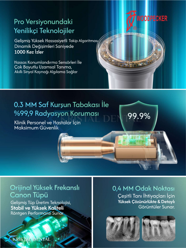 Woodpecker Ai Ray Pro Taşınabilir Röntgen Cihazı
