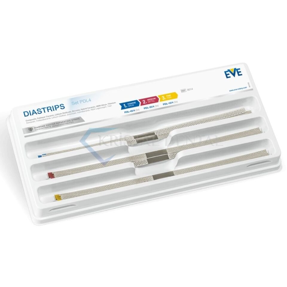 Eve DiaStrips İnterproximal Delikli Arayüz Zımparası Set - 9 Adet / Kutu