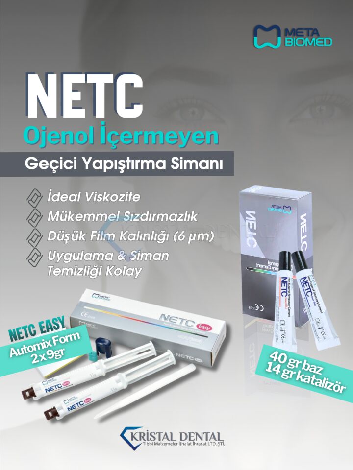 Meta Biomed Ojenol İçermeyen Netc Easy Geçici Yapıştırma Simanı