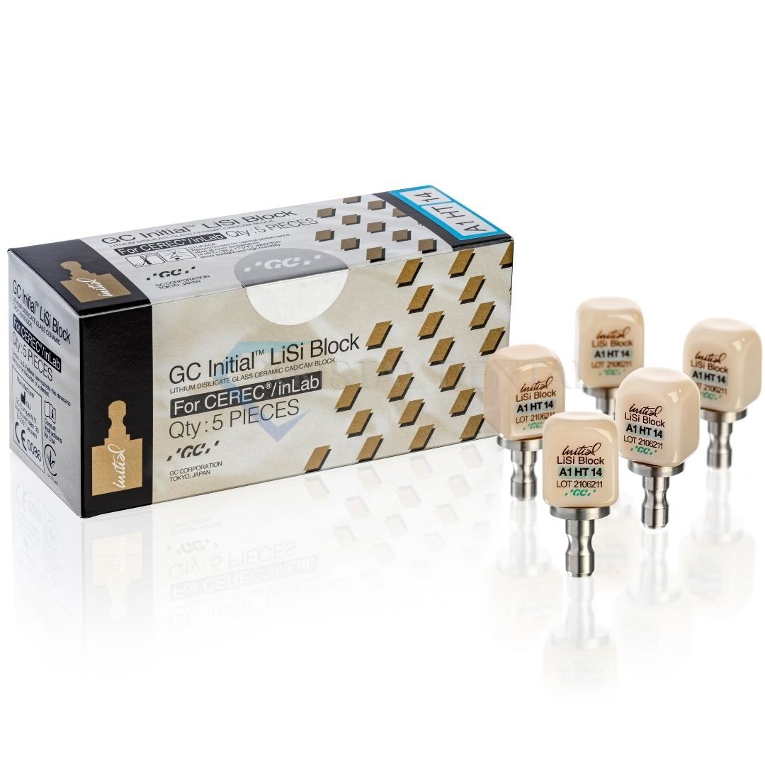GC İnitial Lisi Block 5 pcs. 14'lük  - Lityum Disilikat CAD/CAM Blok