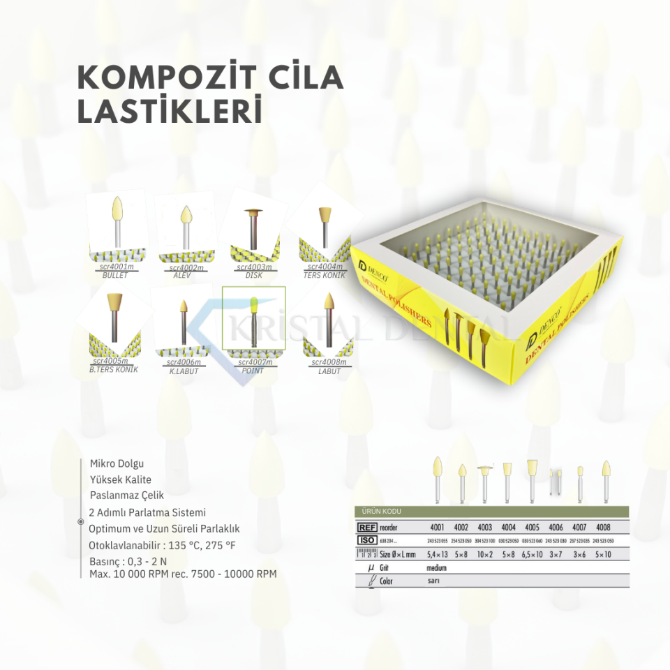 Denco Kompozit Cila Lastikleri 100'lü
