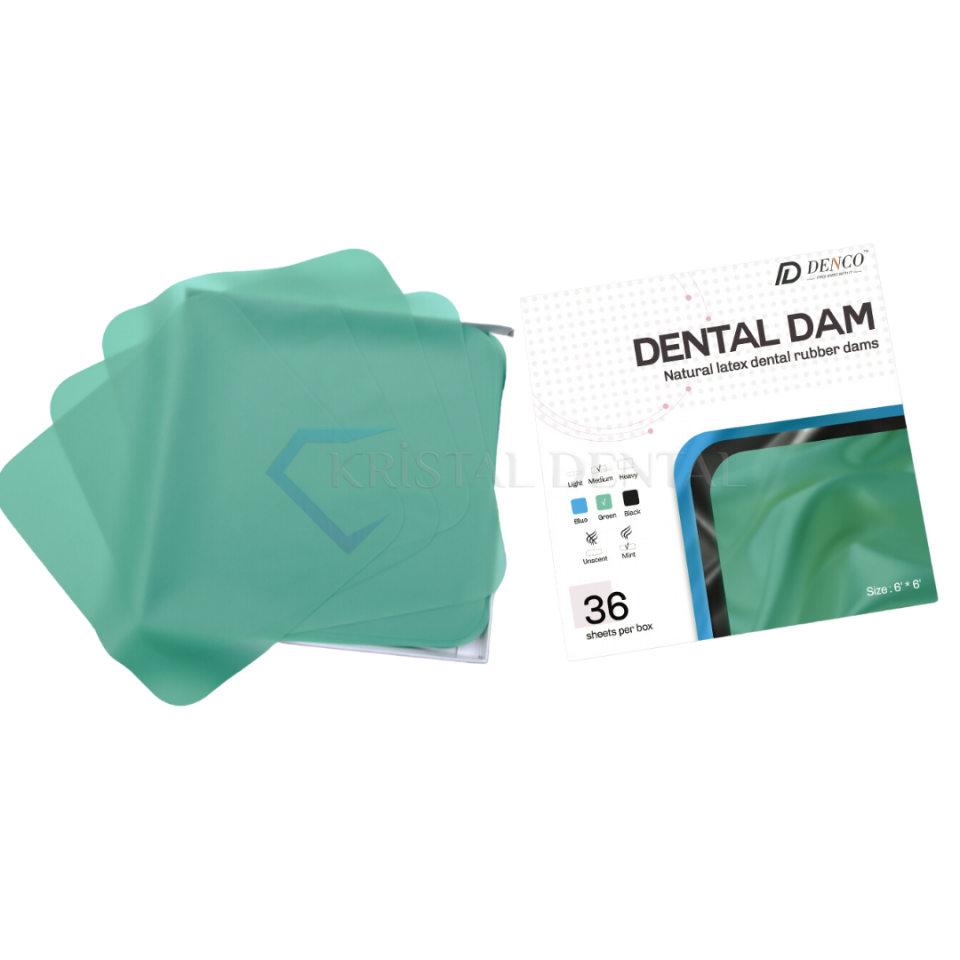 Denco Natural Latex Rubber Dam 6''X6''