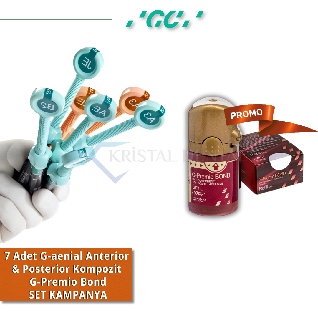GC 7 Şırınga G-aenial Anterior & Posterior Kompozit + G-Premio Bond Set Kampanya