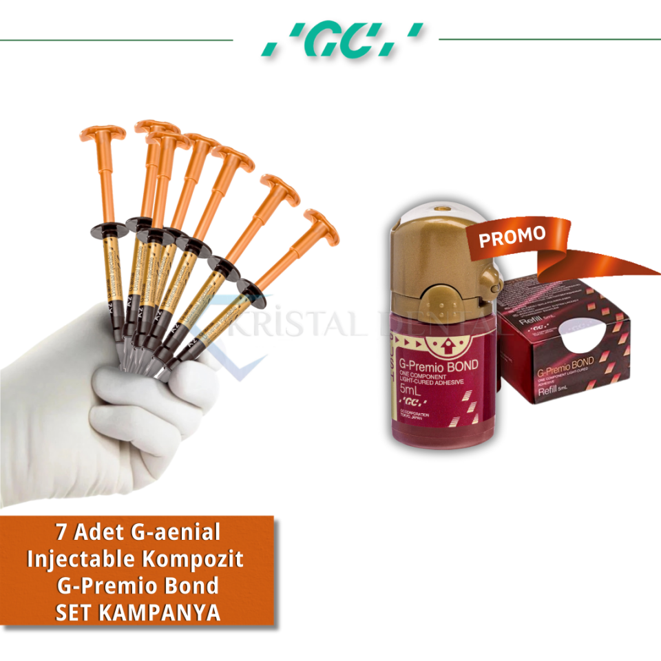 GC 7 Şırınga G-aenial Injectable Kompozit + G-Premio Bond Set Kampanya