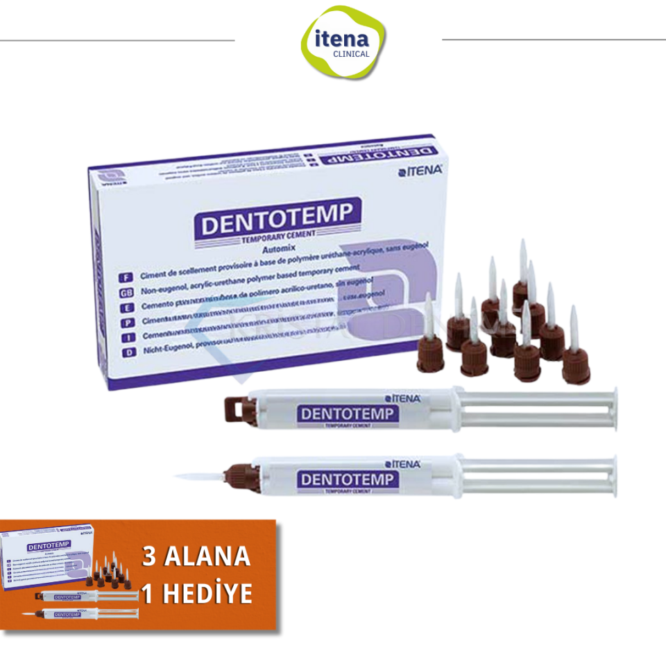 İtena Dentotemp İmplant Automix (Uzun Süreli Geçici Rezin Siman)