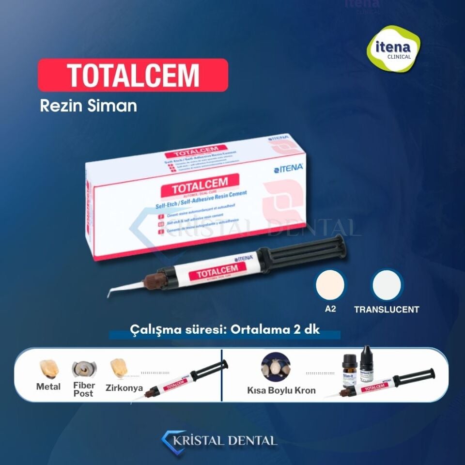 İtena TotalCem Dual Cure Rezin Siman Refill (Special Metal)