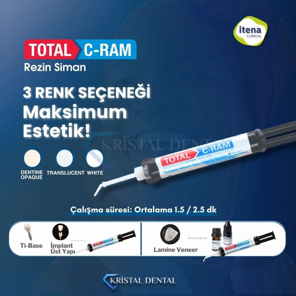 İtena Total C-Ram Dual Cure Rezin Siman (Special Ceramic)