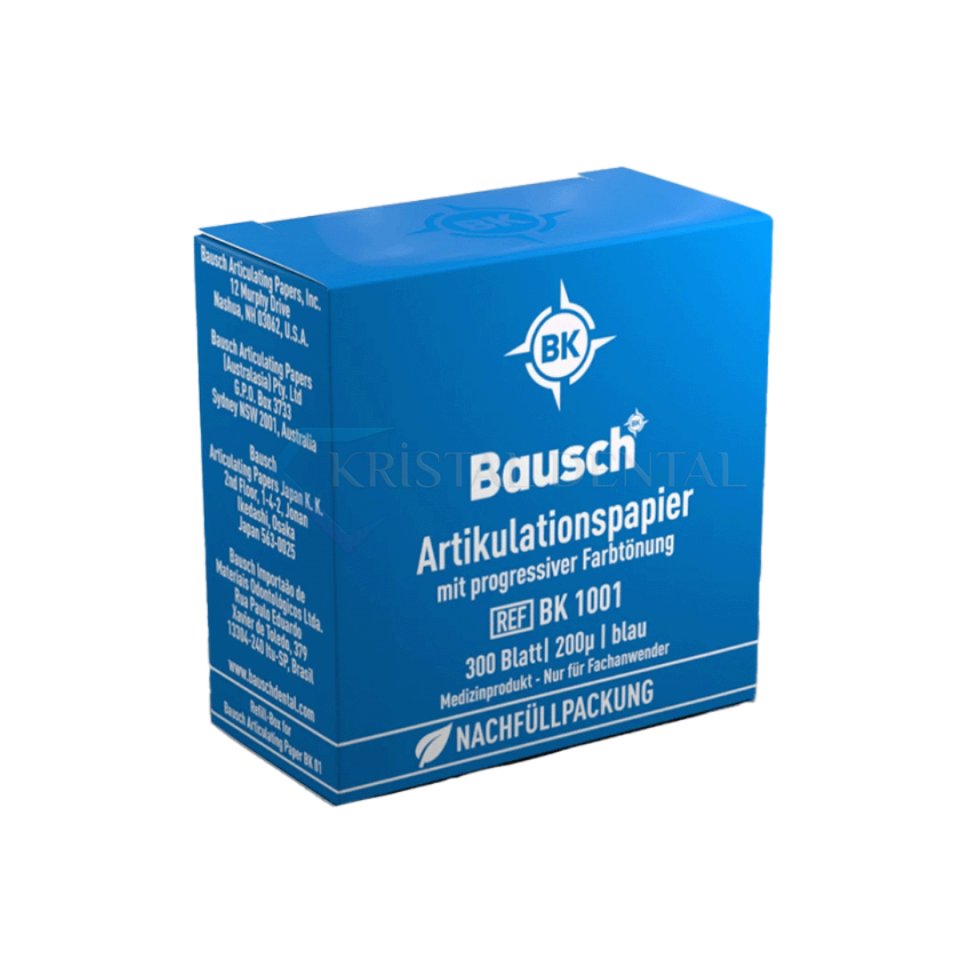 Bausch 200 Mikron Artikülasyon Kağıdı Refill (Mavi-Düz Form)